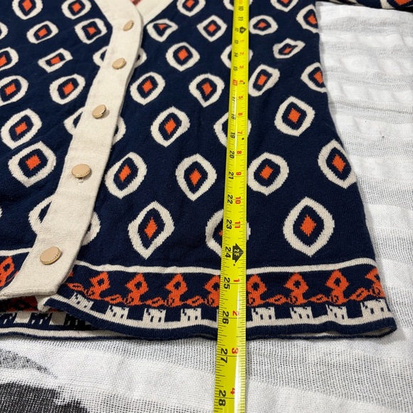 THML Aztec Southwestern Cardigan Boho Style Tunic Length Sz L Quiet Luxury - Picture 10 of 11